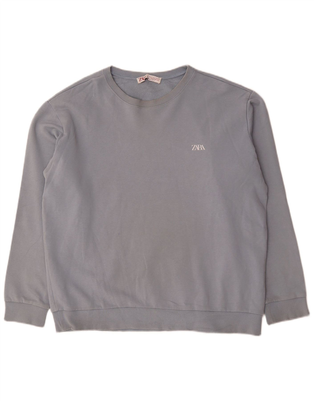 Zara Mens Sweatshirt Jumper XL Blue Cotton