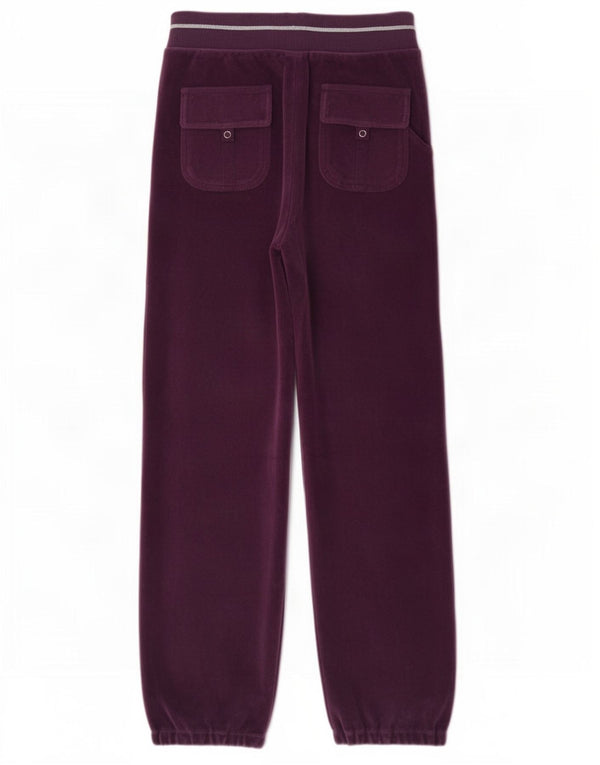 Champion Girls Velvet Tracksuit Trousers Joggers 9-10 Years Medium Purple