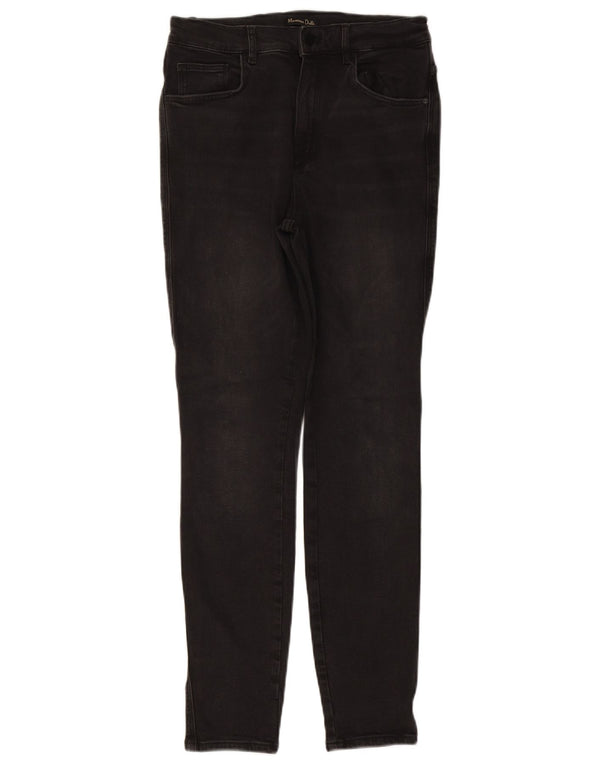 Massimo Dutti Womens Skinny Jeans EU 40 Medium W27 L29 Black Cotton