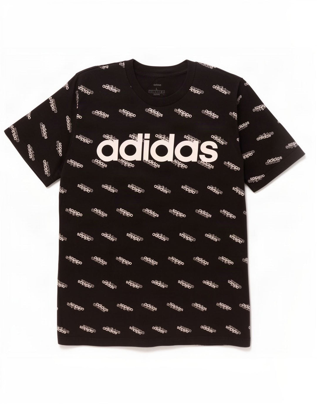 Adidas Mens Graphic T-Shirt Top Large Black Cotton