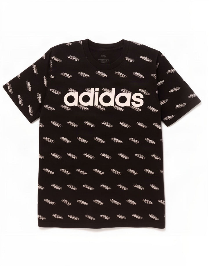 Adidas Mens Graphic T-Shirt Top Large Black Cotton