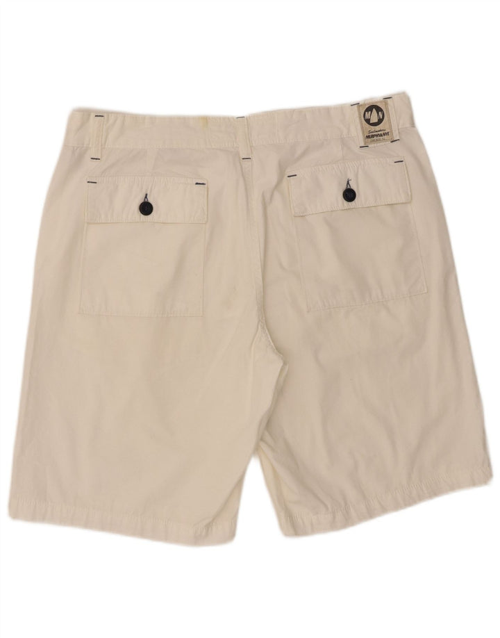 Murphy & Nye Mens Chino Shorts W36 Large White Cotton