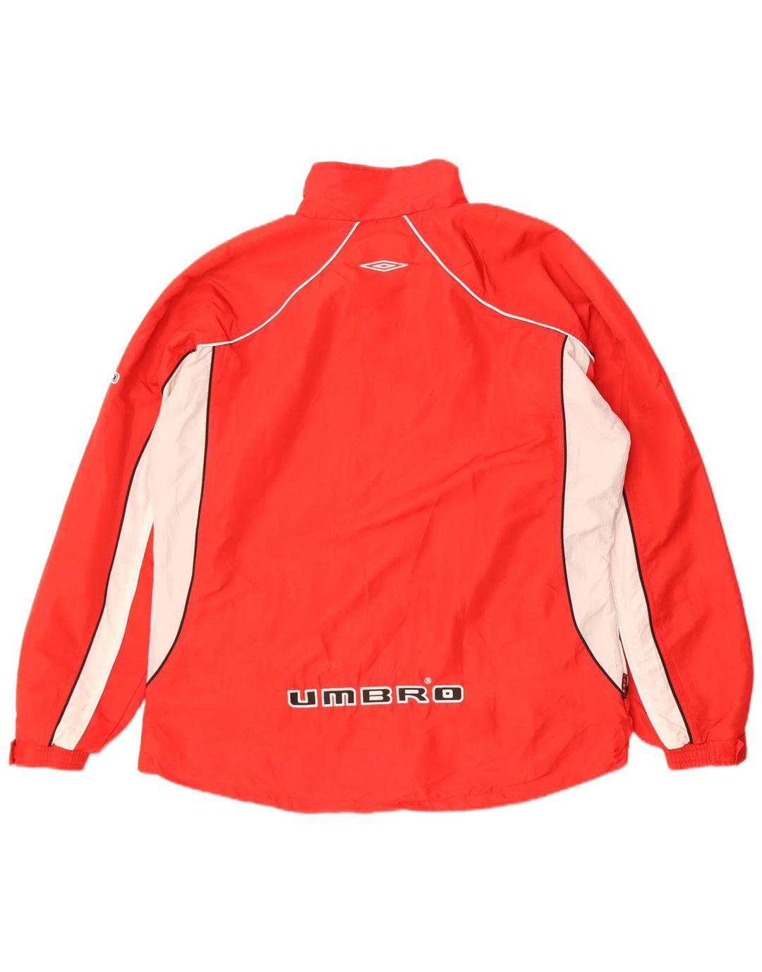 Umbro Mens Graphic Tracksuit Top Jacket XL Red Colourblock Polyester