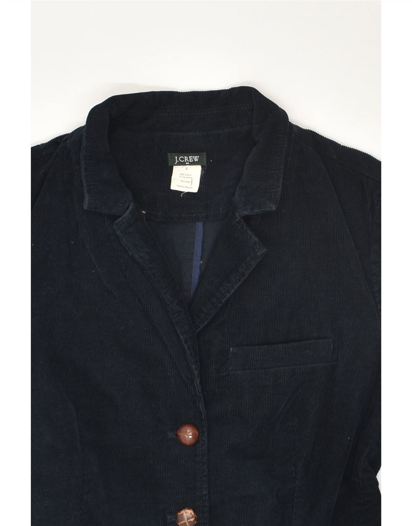 J. CREW Womens 3 Button Corduroy Blazer Jacket UK 10 Small Navy Blue | Vintage J. Crew | Thrift | Second-Hand J. Crew | Used Clothing | Messina Hembry 