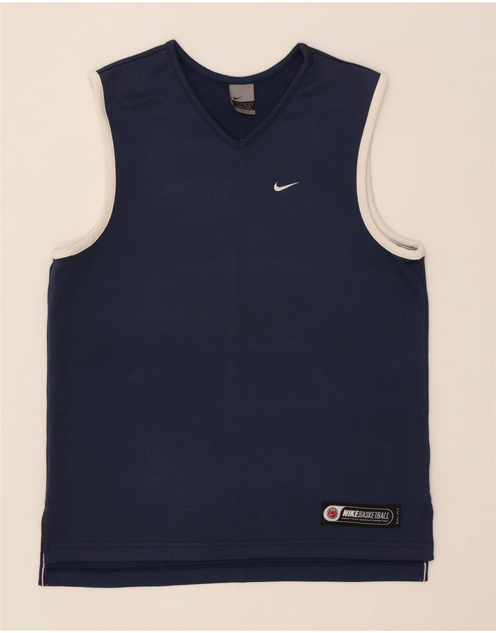 Nike Mens Vest Top Small Navy Blue Polyester