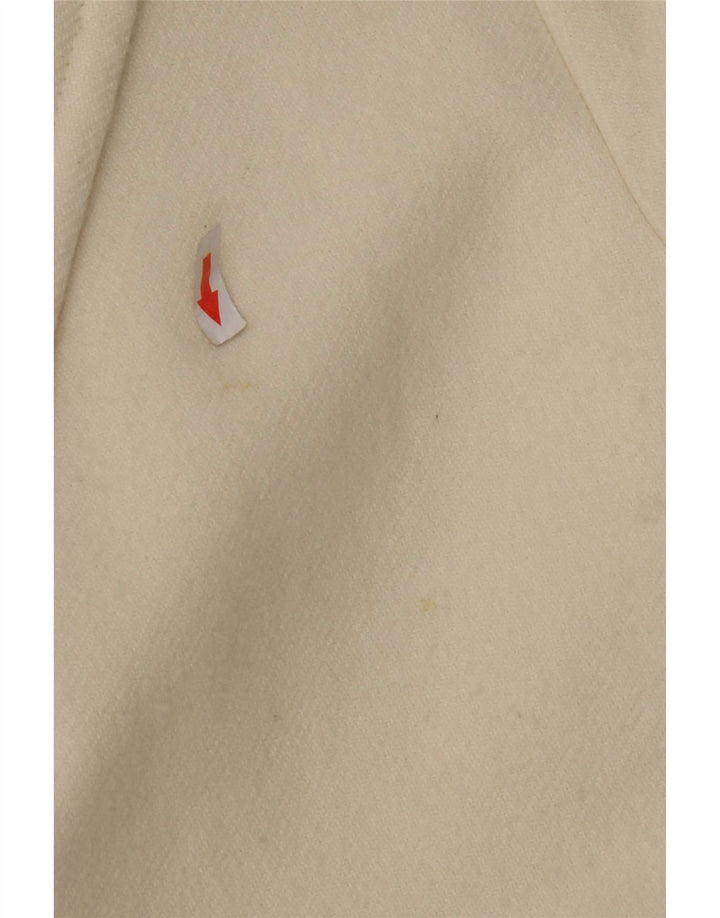 Zara Womens Overcoat UK 16 Large White Polyester