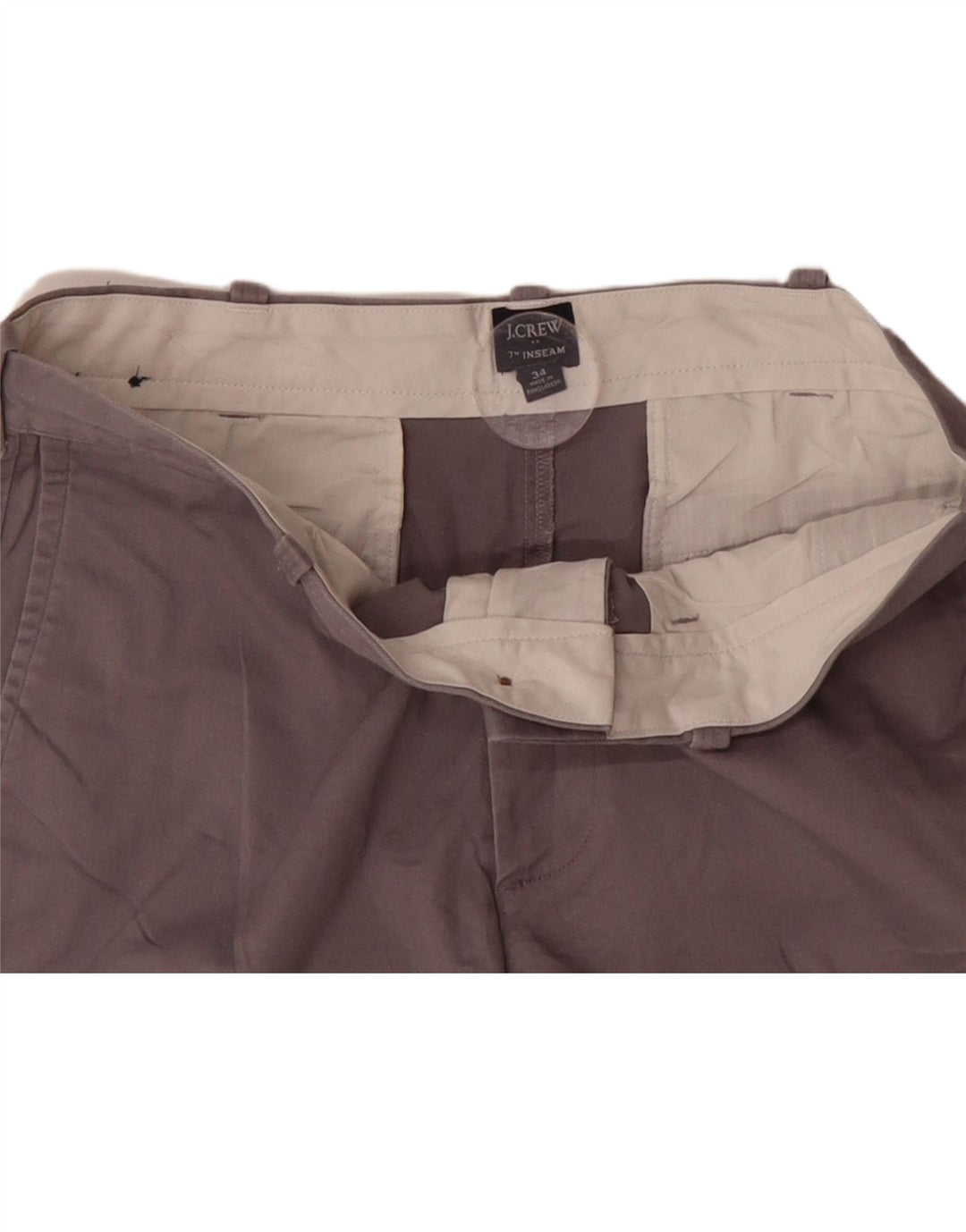 J. CREW Mens Chino Shorts W34 Large Grey Vintage J. Crew and Second-Hand J. Crew from Messina Hembry 