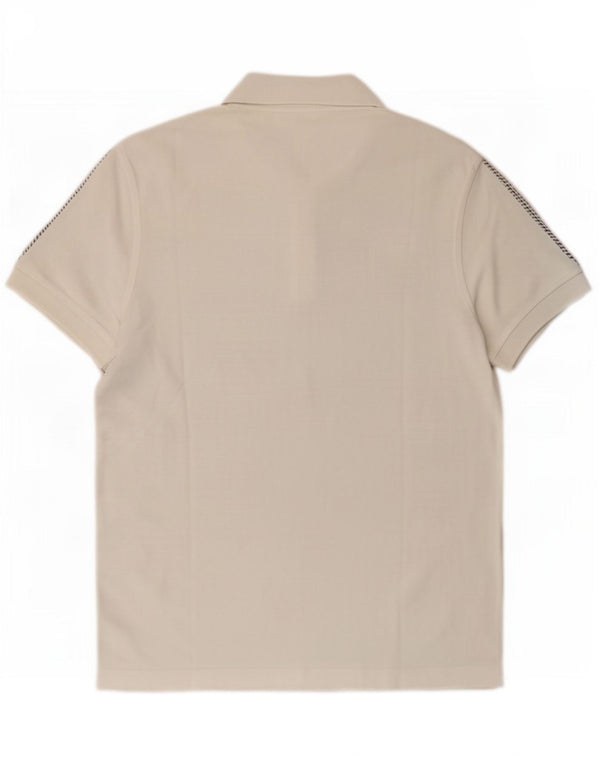 Calvin Klein Jeans Mens Polo Shirt Medium White Pinstripe