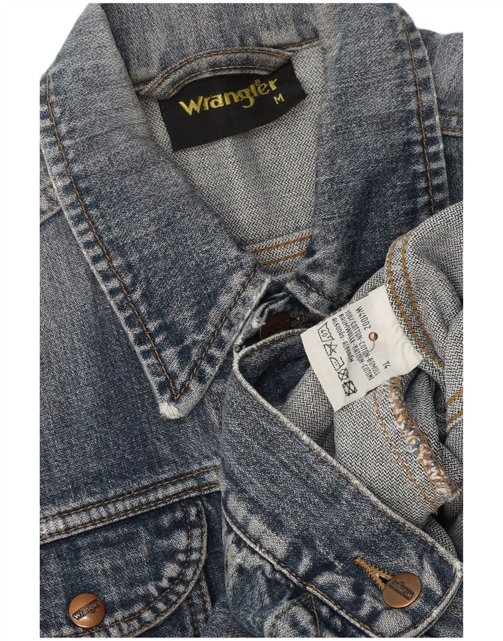 Wrangler Womens Denim Jacket UK 14 Medium Blue Cotton