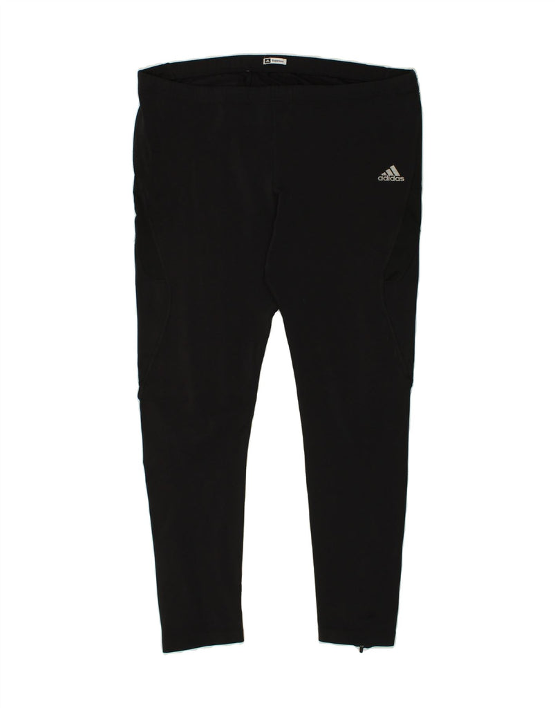 ADIDAS Womens Supernova Tracksuit Trousers UK 18 XL Black Polyester | Vintage Adidas | Thrift | Second-Hand Adidas | Used Clothing | Messina Hembry 