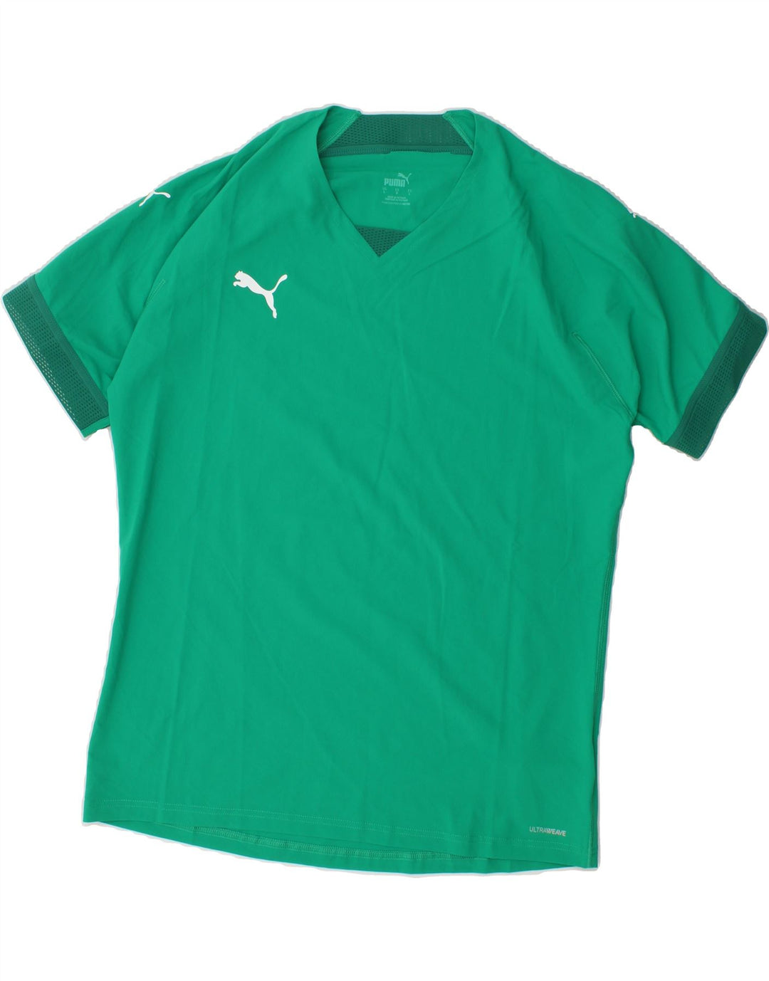 PUMA Mens T-Shirt Top Large Green Polyester Vintage Puma and Second-Hand Puma from Messina Hembry 