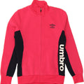 UMBRO Womens Graphic Tracksuit Top Jacket UK 14 Medium Pink Colourblock Vintage Umbro and Second-Hand Umbro from Messina Hembry 