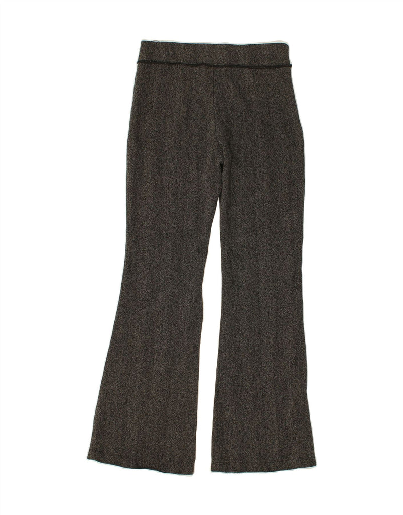 VINTAGE Womens Flare Casual Trousers W28 L30 Grey Flecked Vintage Vintage and Second-Hand Vintage from Messina Hembry 