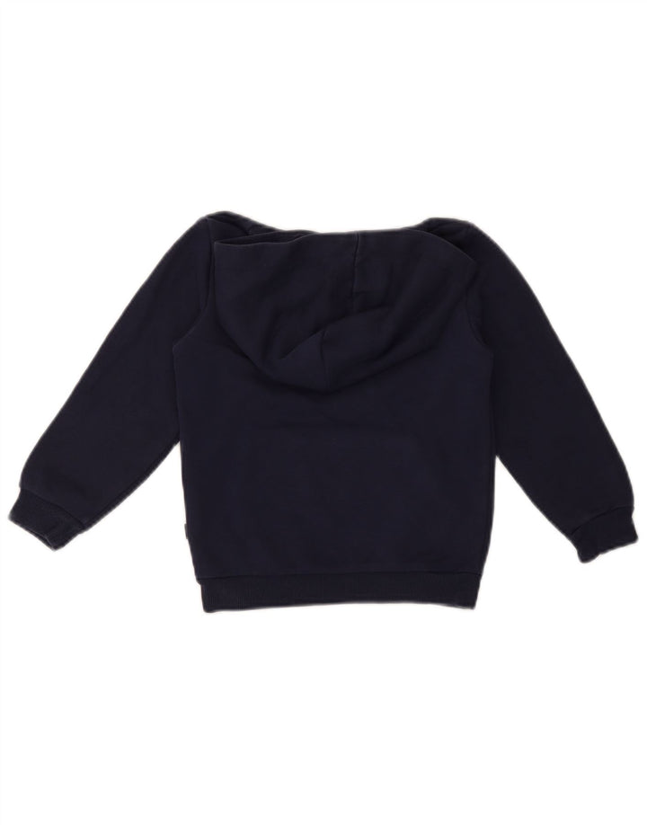 PUMA Boys Graphic Hoodie Jumper 5-6 Years Navy Blue
