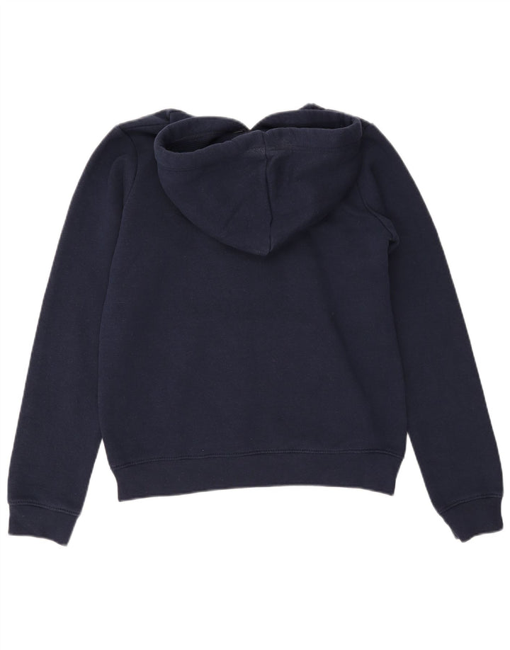 BENCH Boys Graphic Hoodie Jumper 13-14 Years Navy Blue Cotton