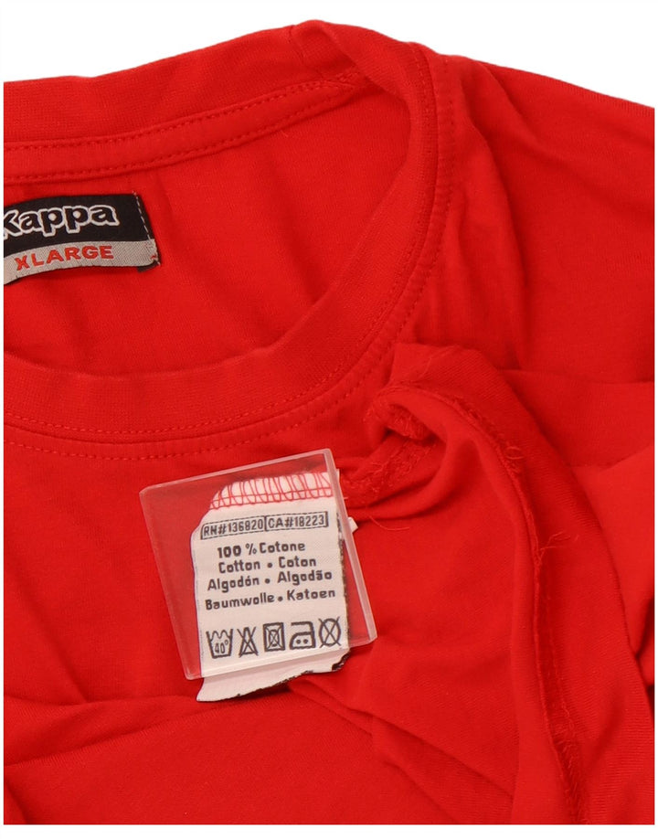 KAPPA Mens Vest Top XL Red Cotton