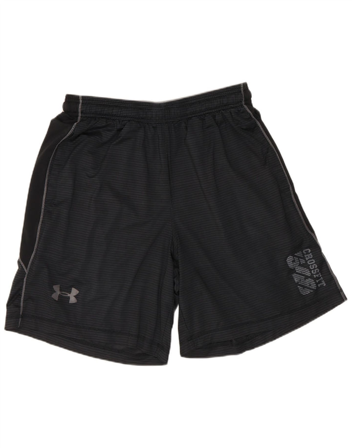 Under Armour Mens Graphic Sport Shorts Medium  Black Pinstripe