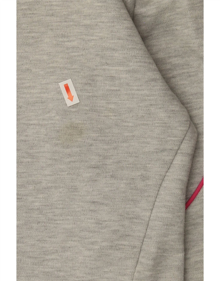 PUMA Womens Graphic Zip Hoodie Sweater UK 14 Medium Grey Cotton Vintage Puma and Second-Hand Puma from Messina Hembry 