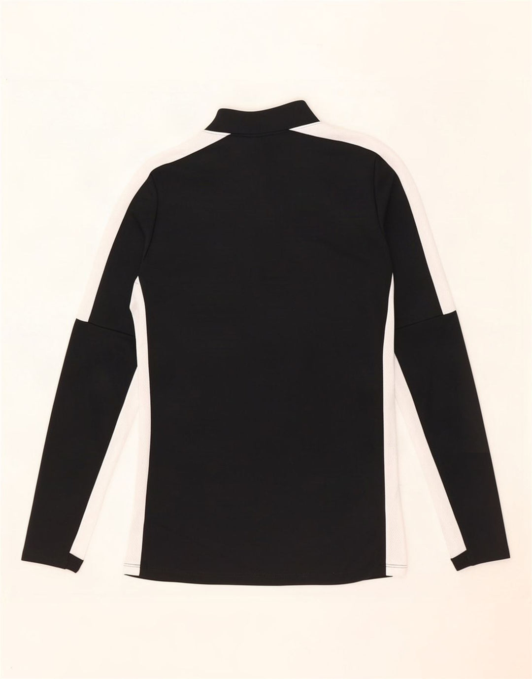 Nike Mens Dri Fit Zip Neck Pullover Tracksuit Top XS Black Colourblock