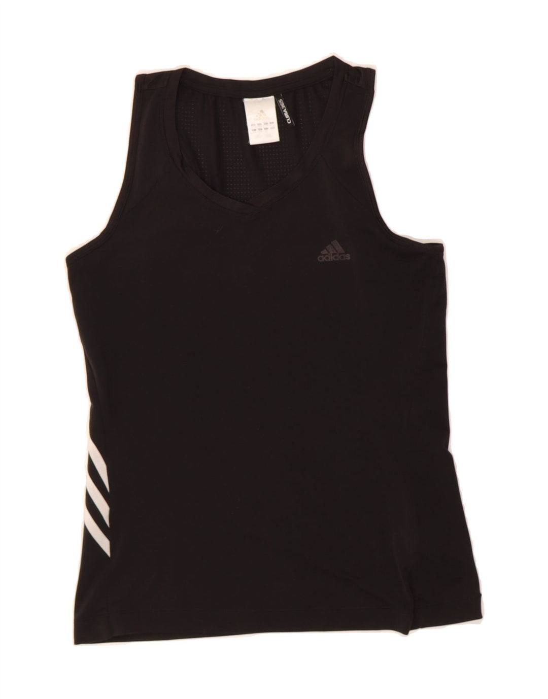 ADIDAS Womens Clima 365 Vest Top UK 8/10 Small Black Polyester Vintage Adidas and Second-Hand Adidas from Messina Hembry 
