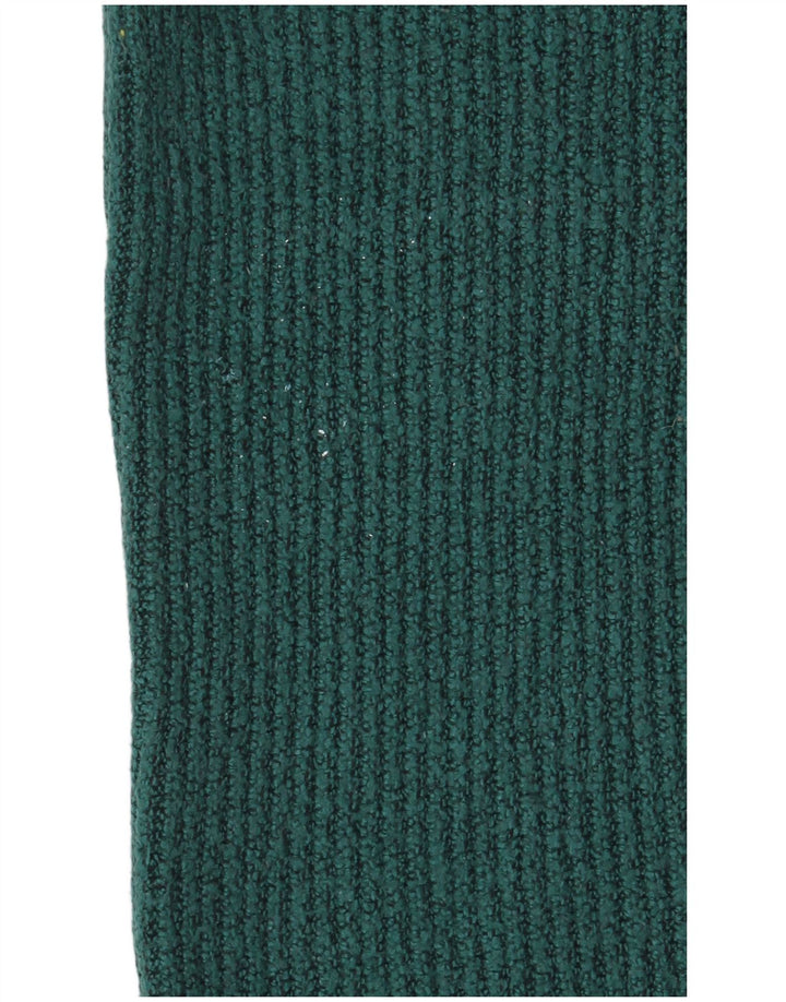 Marks & Spencer Womens Crew Neck Jumper Sweater UK 12 Medium Green