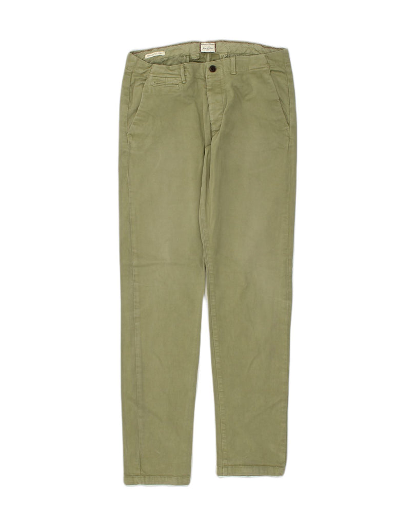 JACK & JONES Mens Tapered Regular Fit Chino Trousers W34 L34  Khaki Cotton | Vintage Jack & Jones | Thrift | Second-Hand Jack & Jones | Used Clothing | Messina Hembry 