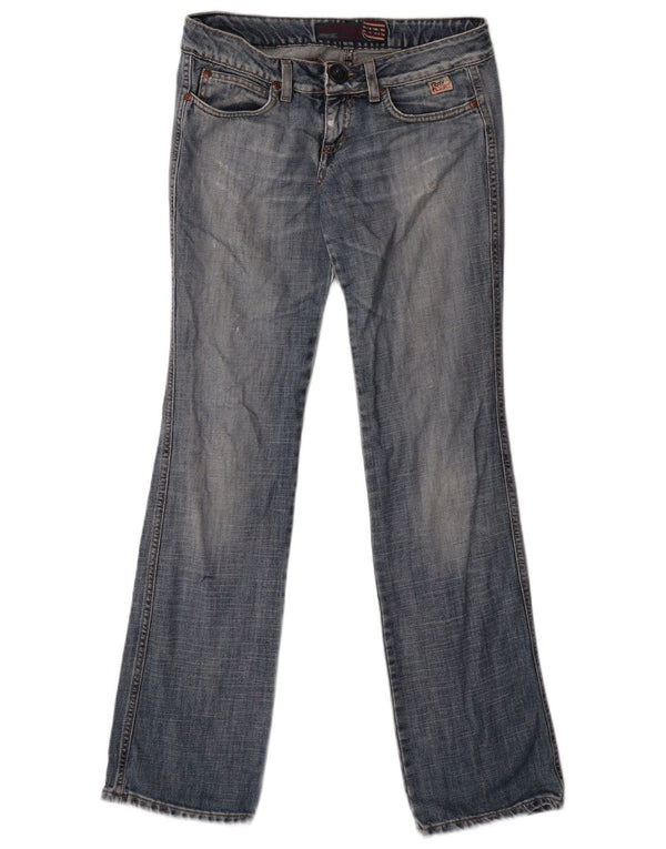 Roy Rogers Womens Low Waist Bootcut Jeans W30 L32 Blue