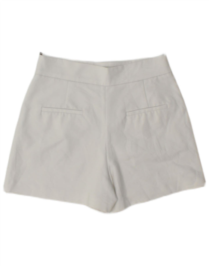 Zara Womens Chino Shorts XS W24 White Polyester
