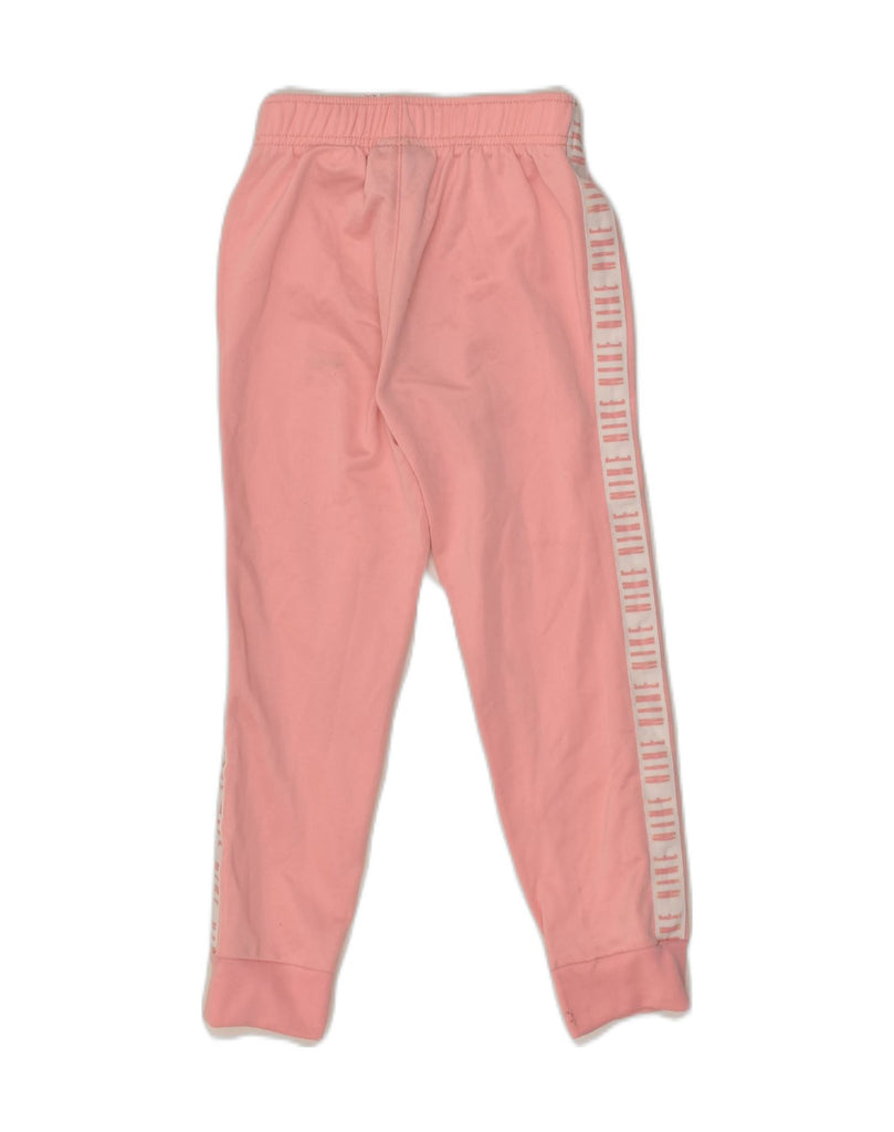 NIKE Girls Tracksuit Trousers Joggers 5-6 Years Medium  Pink Polyester | Vintage Nike | Thrift | Second-Hand Nike | Used Clothing | Messina Hembry 