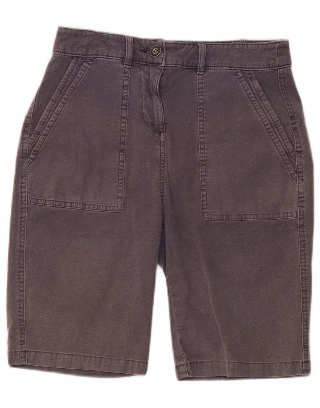 White Stuff Womens Chino Shorts UK 8 Small W28 Grey Cotton