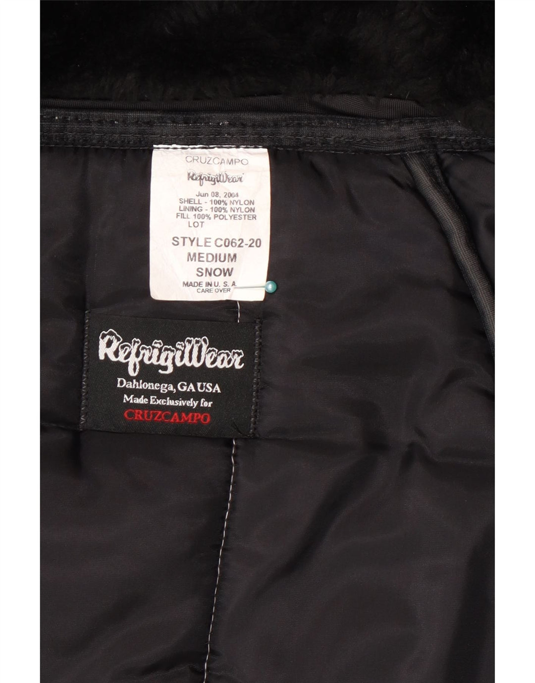 Refrigiwear Womens Cruzcampo Padded Coat UK 14 Medium Off White Colourblock