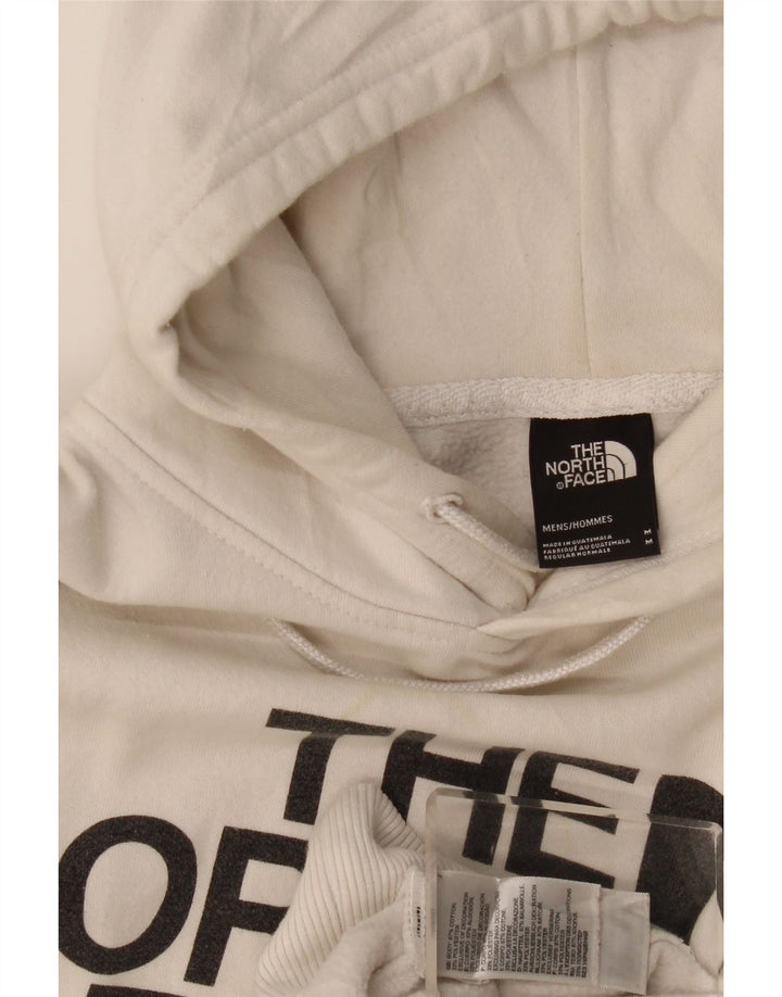The North Face Mens Graphic Hoodie Jumper Medium White Cotton