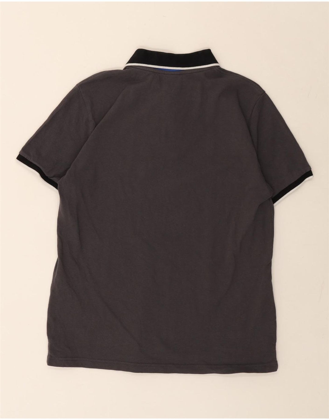 NORTH SAILS Mens Graphic Polo Shirt Small Grey Cotton