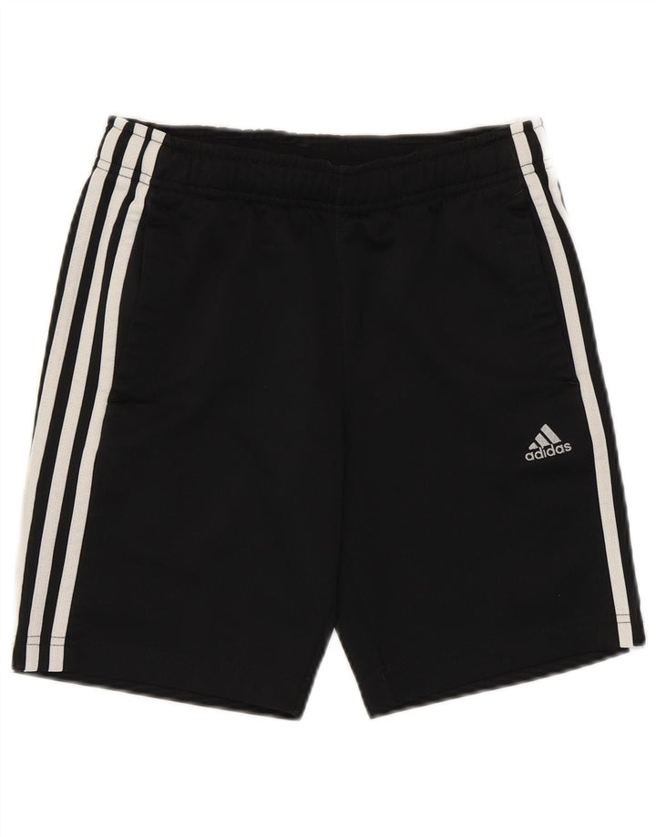 Adidas Boys Sport Shorts 9-10 Years Black Polyester