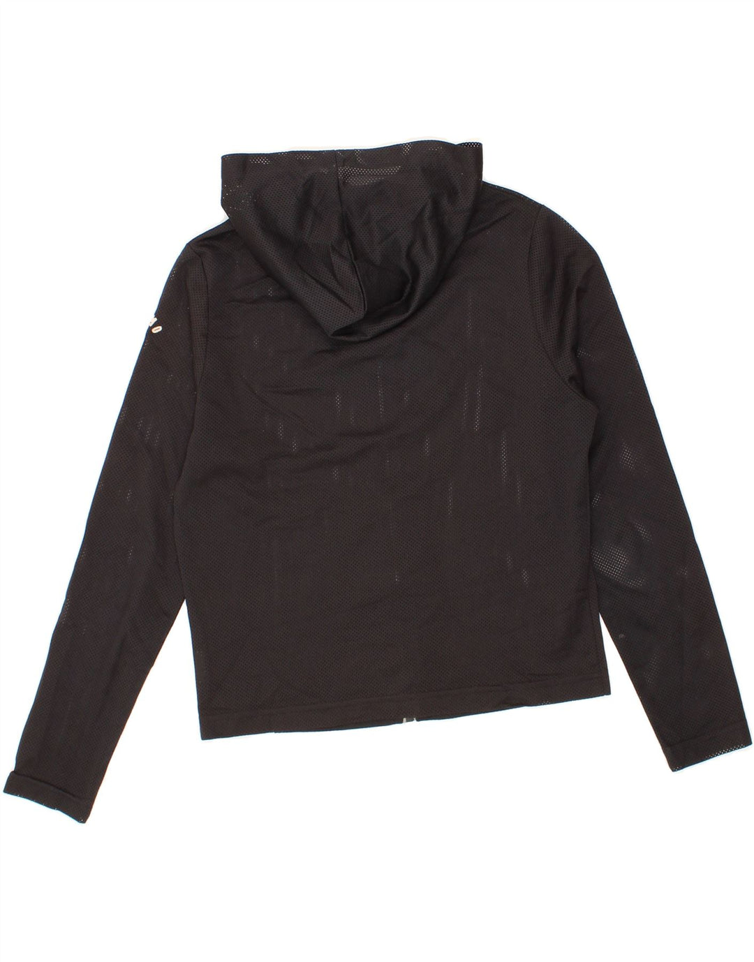 MOSSIMO Womens Crop Zip Hoodie Sweater UK 12 Medium Black Vintage Mossimo and Second-Hand Mossimo from Messina Hembry 