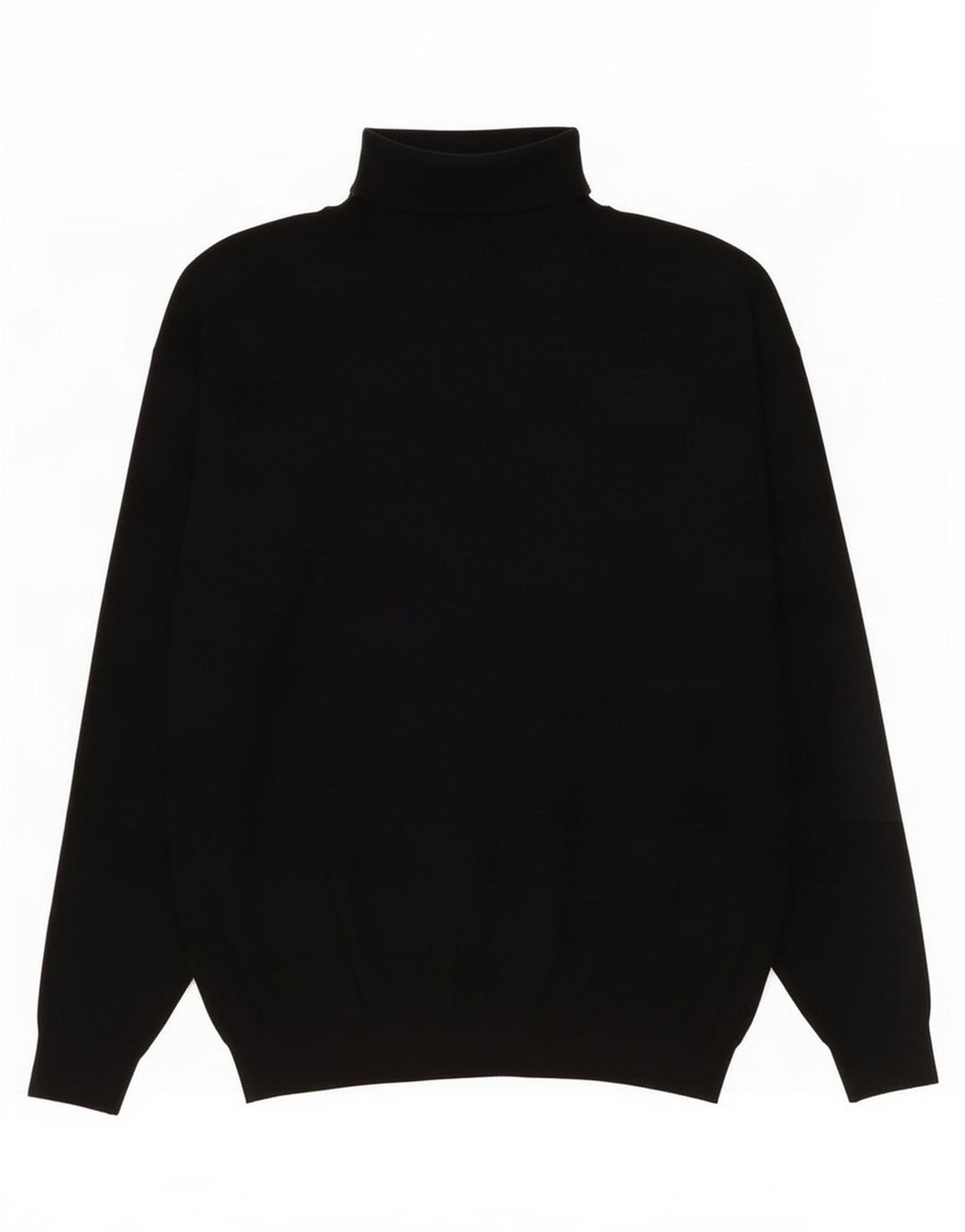 Zara Mens Roll Neck Jumper Sweater Large Black