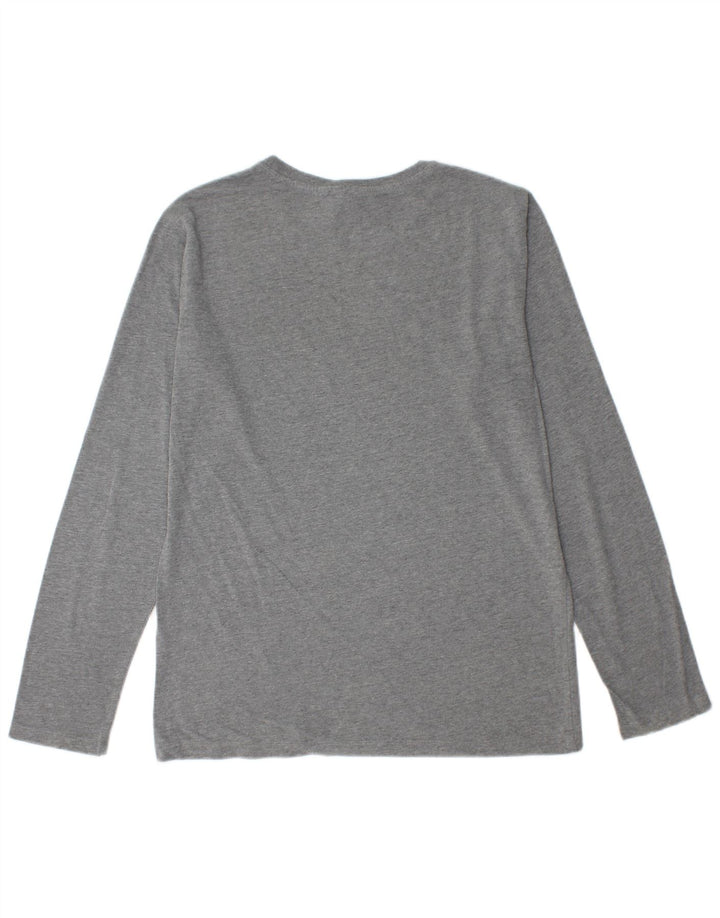 Calvin Klein Mens Top Long Sleeve Medium Grey Flecked