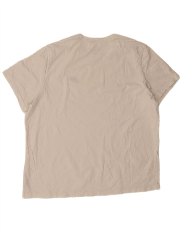 Nike Mens T-Shirt Top 3XL White Cotton