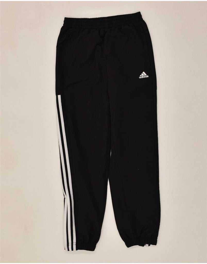 ADIDAS Boys Tracksuit Trousers Joggers 11-12 Years Black Polyester | Vintage Adidas | Thrift | Second-Hand Adidas | Used Clothing | Messina Hembry 