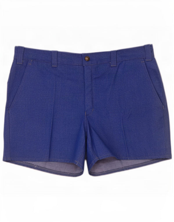Vintage Mens Chino Shorts IT 52 XL W36 Blue Trevira