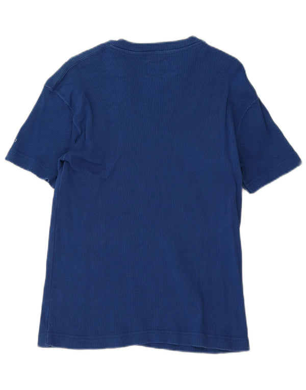 Energie Womens T-Shirt Top Large Blue Cotton