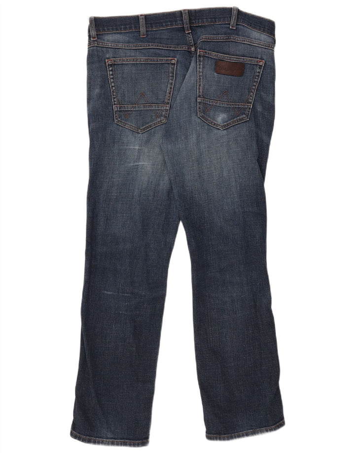 Wrangler Mens Slim Jeans W35 L29 Navy Blue
