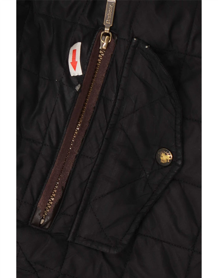 Barbour Mens Quilted Jacket UK 40 Large Black