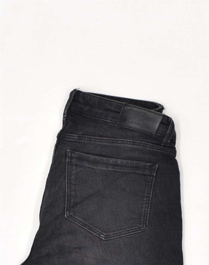 MASSIMO DUTTI Womens Mid Rise Bootcut Jeans W28 L32  Black Cotton | Vintage Massimo Dutti | Thrift | Second-Hand Massimo Dutti | Used Clothing | Messina Hembry 