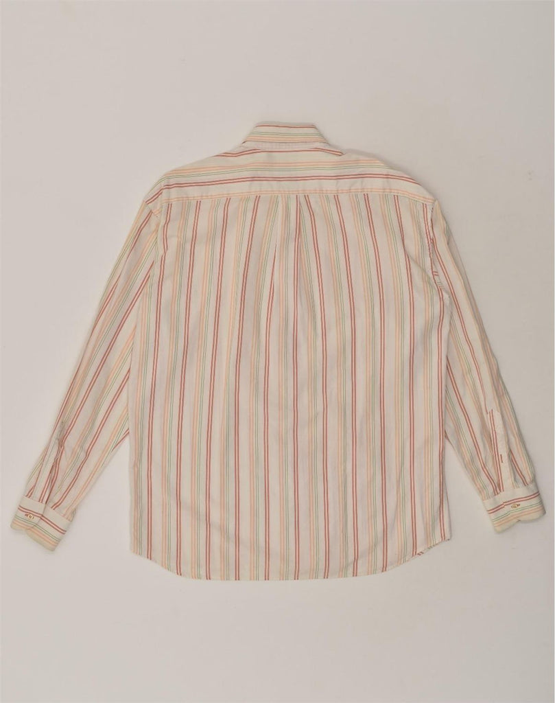 NAVIGARE Mens Shirt XL Beige Striped Cotton | Vintage Navigare | Thrift | Second-Hand Navigare | Used Clothing | Messina Hembry 