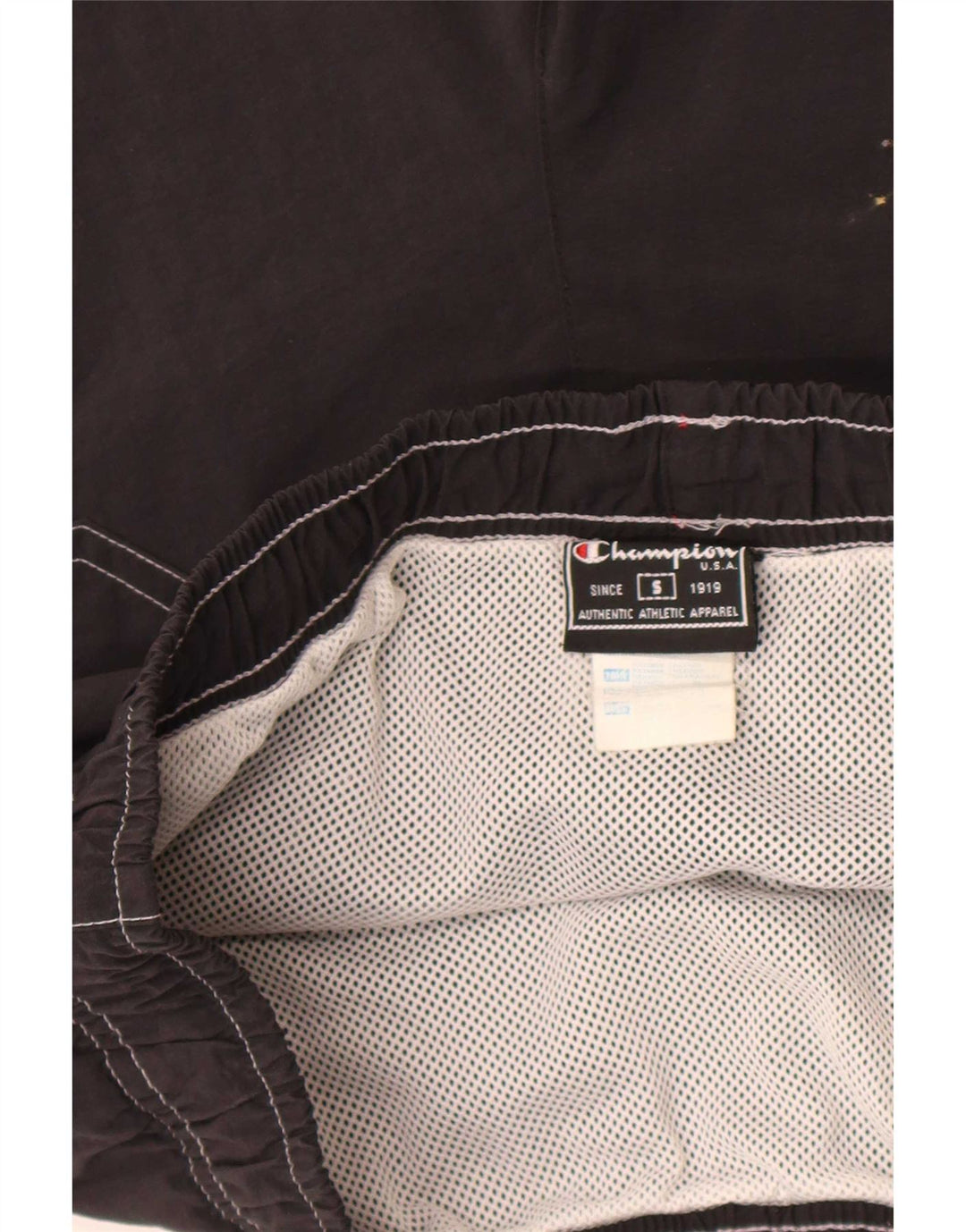 Champion Mens Swimming Shorts Small  Black Nylon