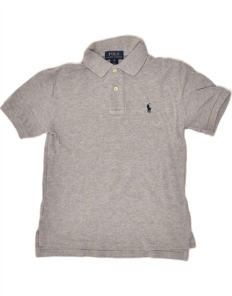 POLO RALPH LAUREN Boys Polo Shirt 7-8 Years Small Grey | Vintage Polo Ralph Lauren | Thrift | Second-Hand Polo Ralph Lauren | Used Clothing | Messina Hembry 