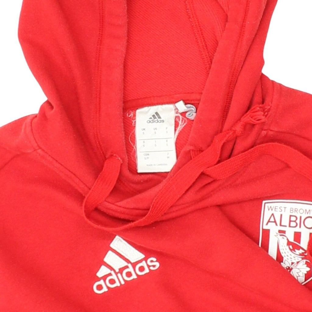 West Bromwich Albion Mens Red Adidas Pullover Hoodie | Football Sports Hoody VTG | Vintage Messina Hembry | Thrift | Second-Hand Messina Hembry | Used Clothing | Messina Hembry 