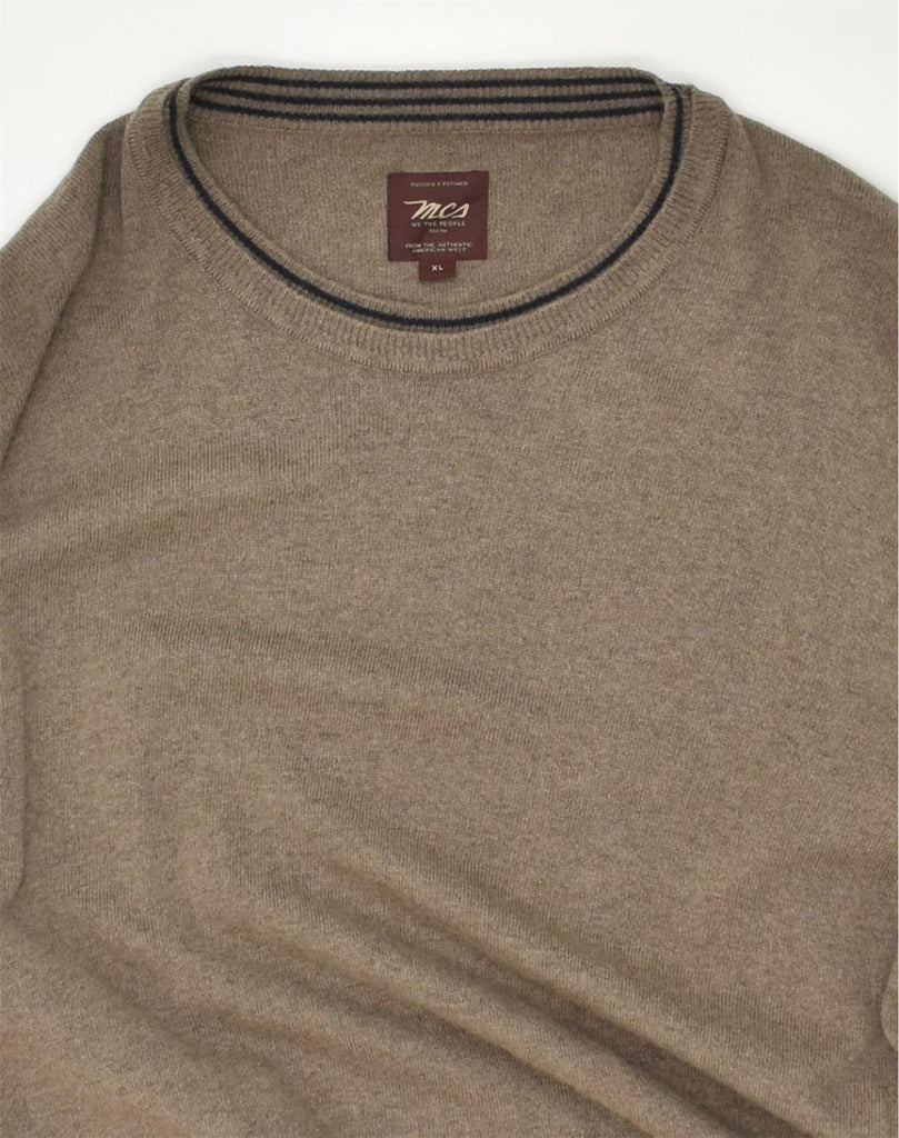 MARLBORO CLASSICS Womens Crew Neck Jumper Sweater UK 18 XL Brown | Vintage Marlboro Classics | Thrift | Second-Hand Marlboro Classics | Used Clothing | Messina Hembry 