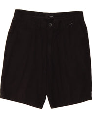 HURLEY Mens Chino Shorts W33 Medium Black Cotton